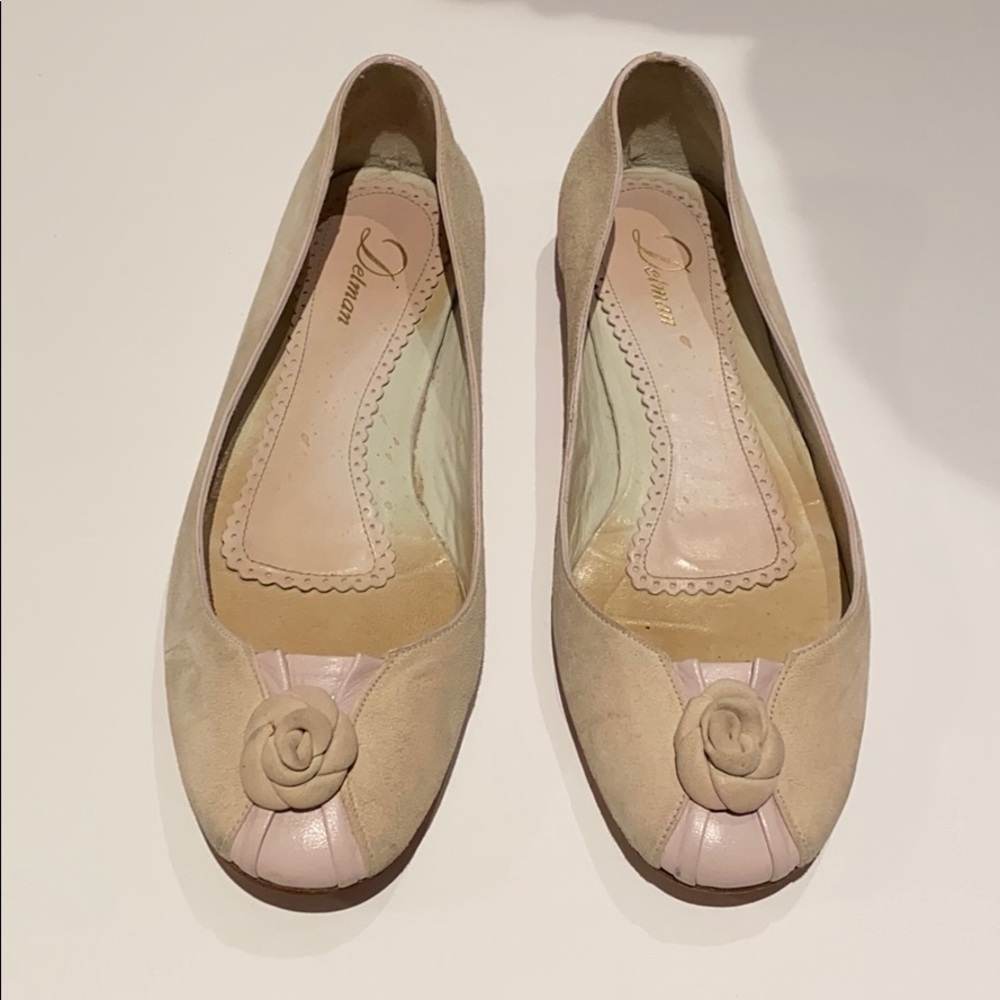 Pink Delman Flats